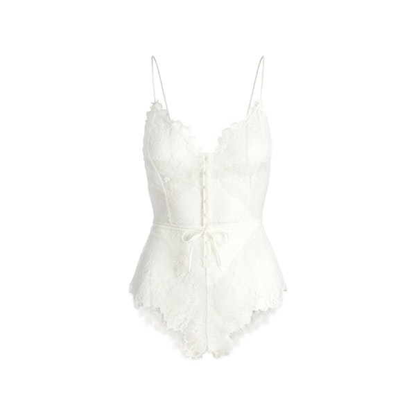 ULTRA FINE LACE TEDDY | MARBLE FLAT ON A WHITE BACKGROUND | FLT