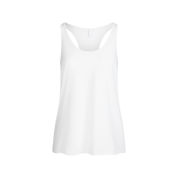 RELAXED TEES RACERBACK TANK | SNOW FLAT ON A WHITE BACKGROUND | FLT