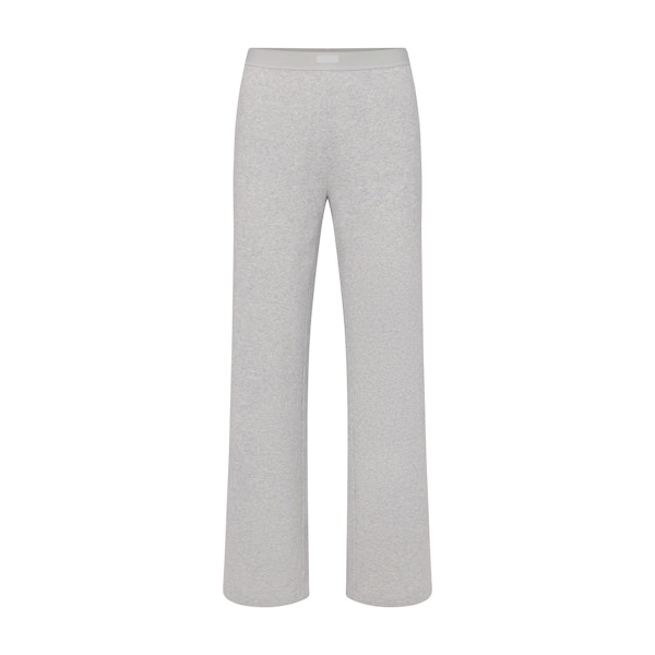 COTTON RIB PANT | LIGHT HEATHER GREY FLAT ON A WHITE BACKGROUND | FLT